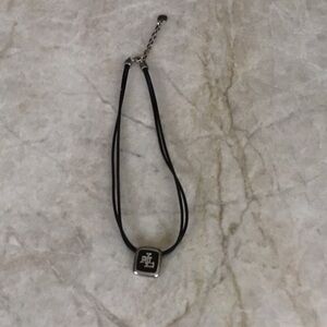 Ralph Lauren Black and Silver Minimalist Necklace